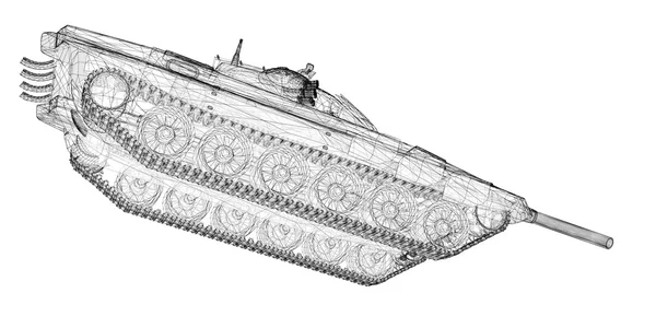 Militära tank — Stockfoto