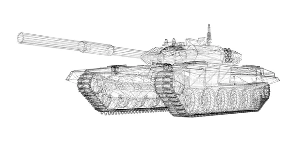 Militaire tank — Stockfoto