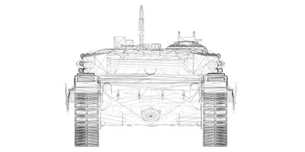 Militaire tank — Stockfoto