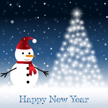 eşarp ile kardan adam