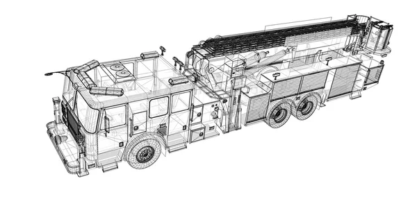 İtfaiye aracı — Stok fotoğraf