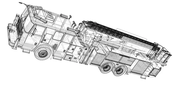 Motor de bomberos — Foto de Stock