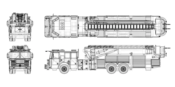 Motor de bomberos —  Fotos de Stock