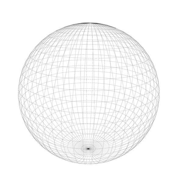 Geometric gimp sphere — Stock Photo, Image