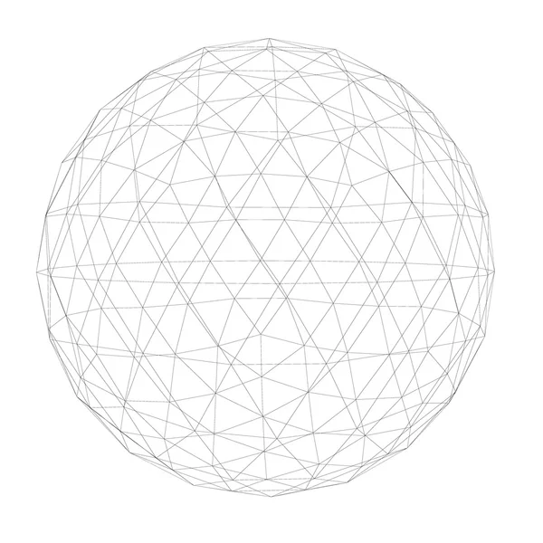 Geometric gimp sphere — Stock Photo, Image