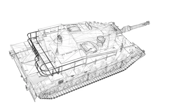 Militaire tank — Stockfoto