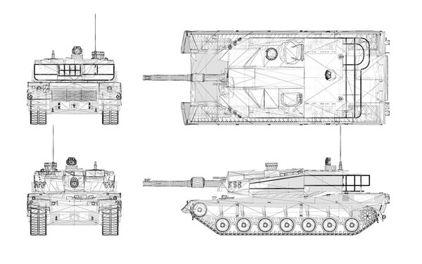 Militärpanzer — Stockfoto