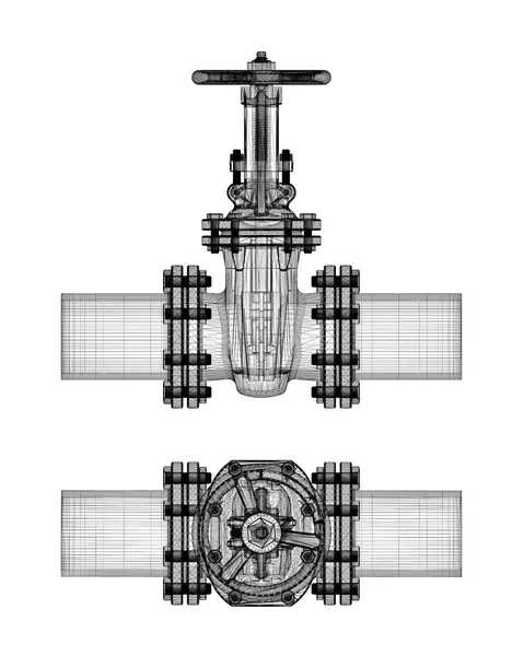 Rohrleitungshahn — Stockfoto