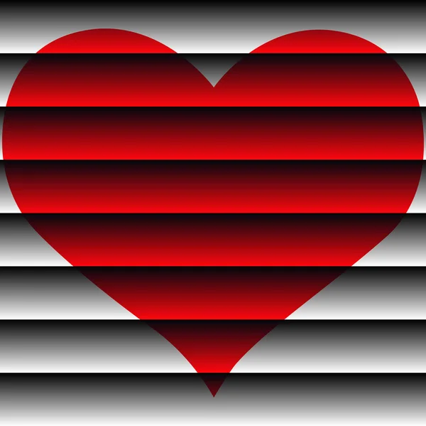 Rode harten — Stockvector