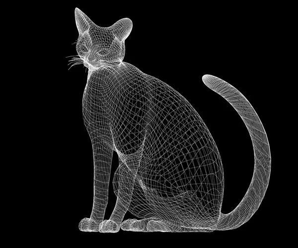 Cat wire model — Stock Photo, Image