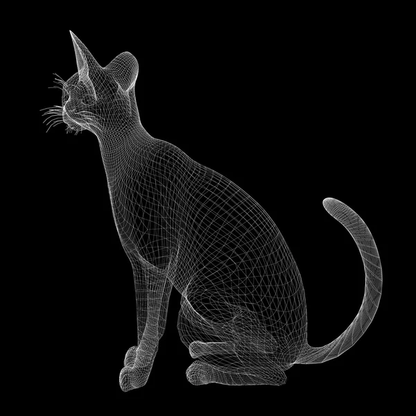 Cat wire model — Stock Photo, Image