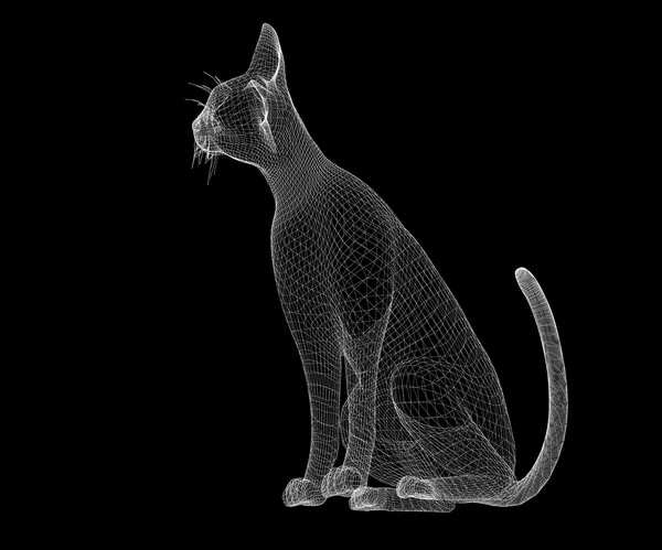 Cat wire model — Stock Photo, Image