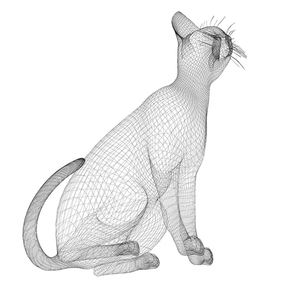 Cat wire model — Stock Photo, Image