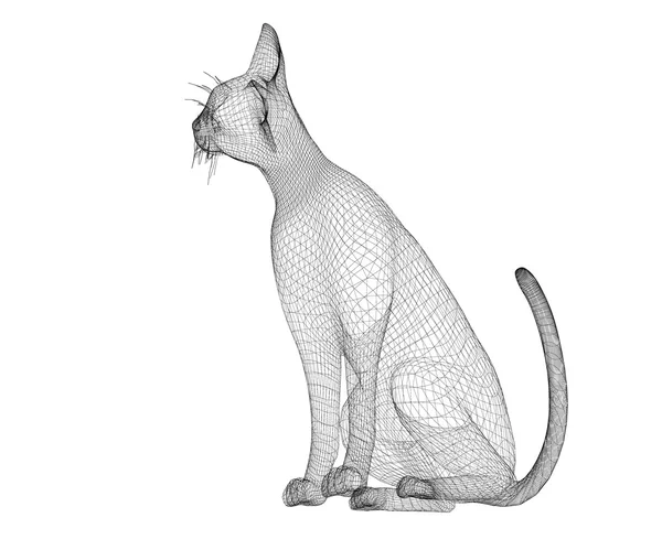 Cat wire model — Stock Photo, Image
