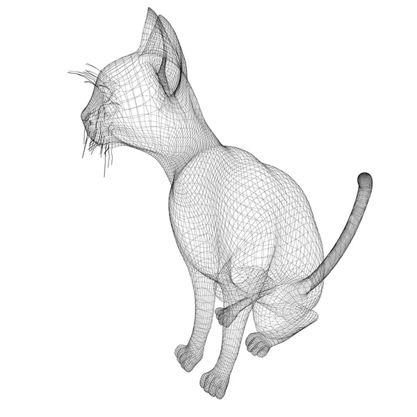 Cat wire model — Stock Photo, Image