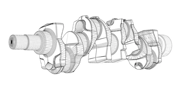 クランク シャフト — ストック写真