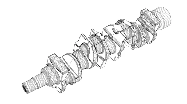クランク シャフト — ストック写真