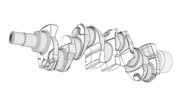 クランク シャフト — ストック写真