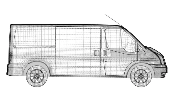 배달용 밴 — 스톡 사진