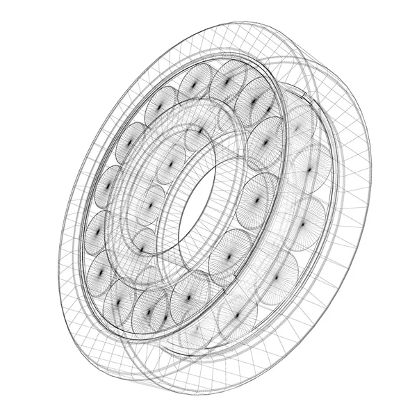 Stalen kogellagers roller — Stockfoto