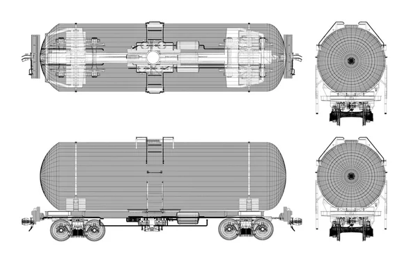 Serbatoi treno — Foto Stock