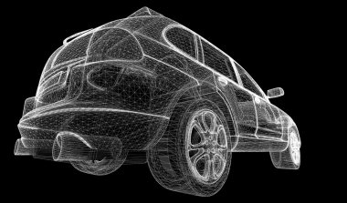 araba 3d modeli