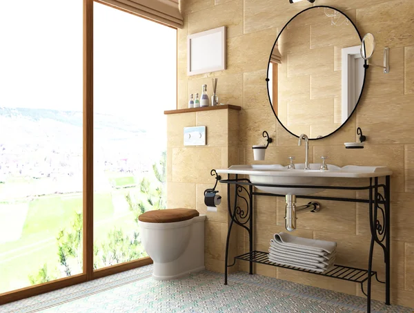 A fürdőszoba belső kialakítása — Stock Fotó