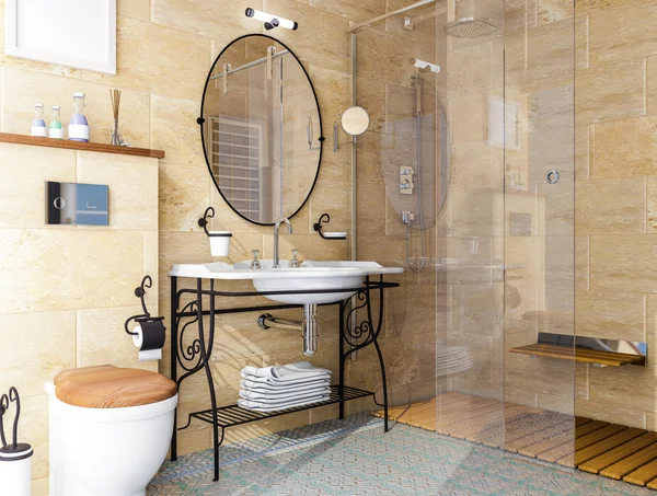 Interieur ontwerp van de badkamer — Stockfoto