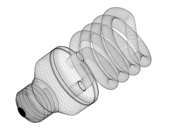Úsporná zářivka — Stock fotografie