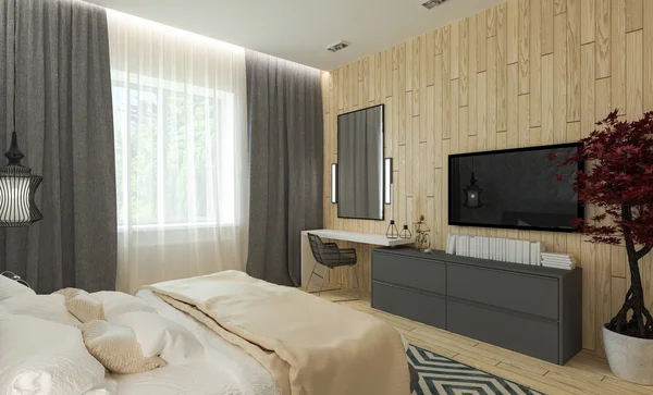 Modern bedroom intereer — Stock Photo, Image