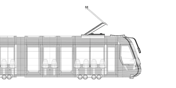 Spårvagn, spårvagn, streetcar — Stockfoto