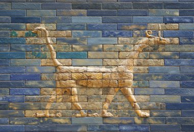 Sculpture on Ishtar Gate clipart