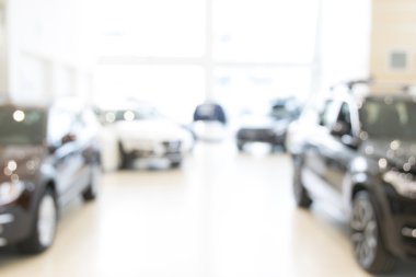 Blurred dealership store clipart