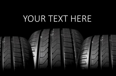 Car tires close-up  clipart