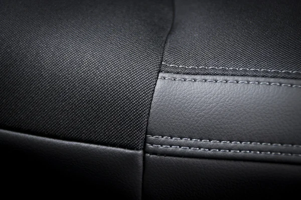 Autositze aus Leder und Textil — Stockfoto