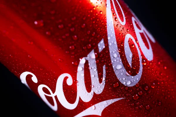 Rusia Sankt Petersburg Juli 2020 Tembakan Makro Sekaleng Coca Cola — Stok Foto