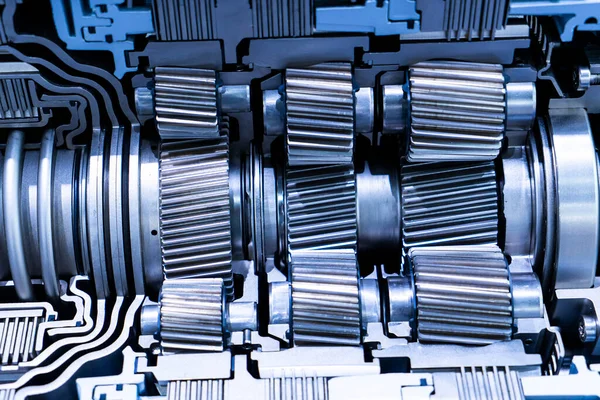 Vehicle Gear Set Industrial Gear Wheels Close View Royalty Free Stock Photos