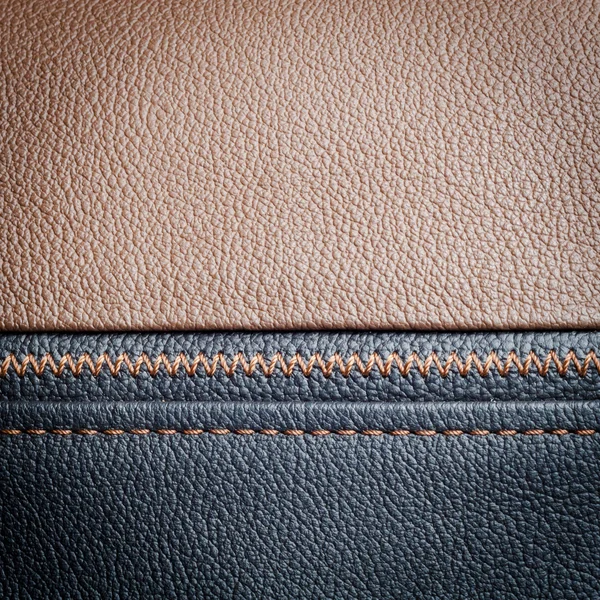 Brown leather sample — Stock Photo, Image