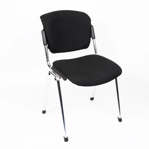 Elszigetelt fekete szék — Stock Fotó