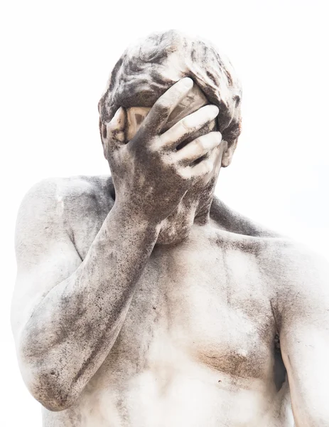 Male nude in sculpture — Stock Photo, Image