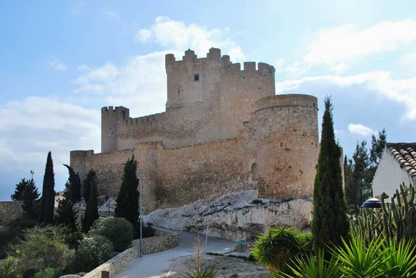 Castelo Atalaya Também Conhecido Como Castelo Villena Villena Alicante Comunidad — Fotografia de Stock