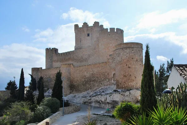 Atalaya Kalesi Villena Kalesi Villena Alicante Comunidad Valenciana Spanya — Stok fotoğraf