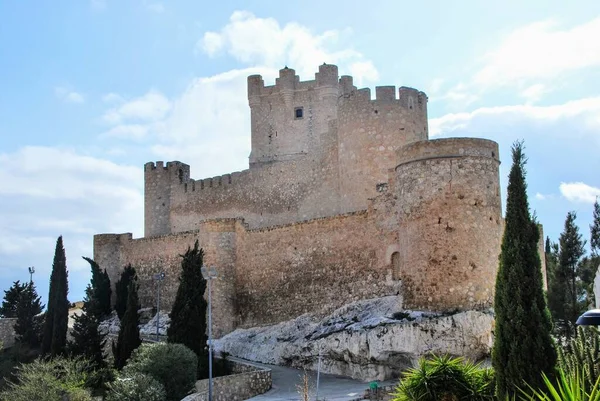 Hrad Atalaya Nebo Také Známý Jako Hrad Villena Villena Alicante — Stock fotografie