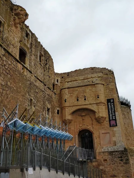 Garcimuoz Castle Castillo Garcimuoz Cuenca Castilla Mancha Spain — Stock Photo, Image