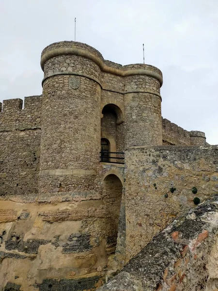 Vár Chinchilla Spanyol Castillo Chinchilla Egy Kastély Található Chinchilla Monte — Stock Fotó