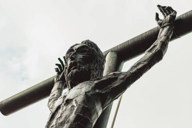 Hristiyan heykel meydanı Minuto de Dios Mahallesi Bogot Kolombiya, 24 Kasım 2020