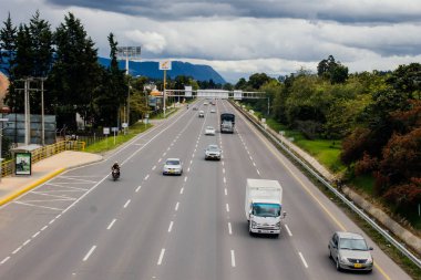 Kuzey otoyolu, Bogota 'nın dışında Chia Cundinamraca belediyesinde.