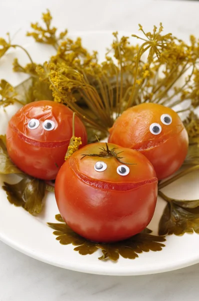 Smiling vegetables. — Stock Photo, Image