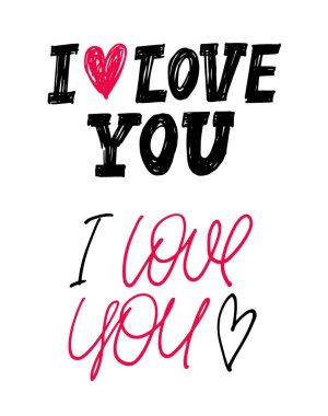 Sevimli el çizimi aşk hakkında karalamalar. Sevgililer günün kutlu olsun. Seni seviyorum, kalp, model ve geçmiş.