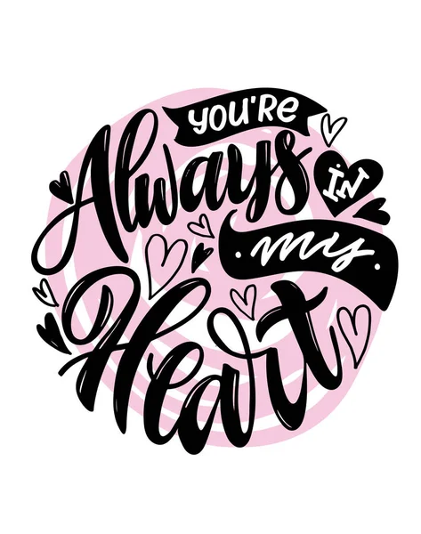 Mão Bonito Desenhado Doodle Lettering Inspiração Citação Sobre Amor Feliz —  Vetores de Stock